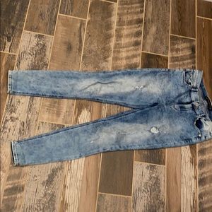Express High Rise Acid Wash Jeggings